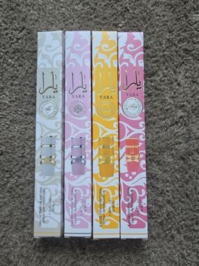Set Of 4 - Yara Floral & Fruity Eau de Parfum Bundle - White, Pink, Yellow, Rose